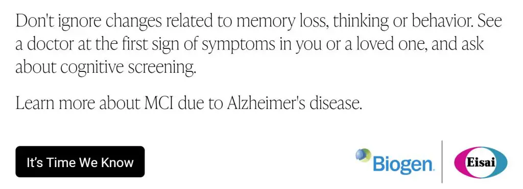 Alzheimer's awareness ad